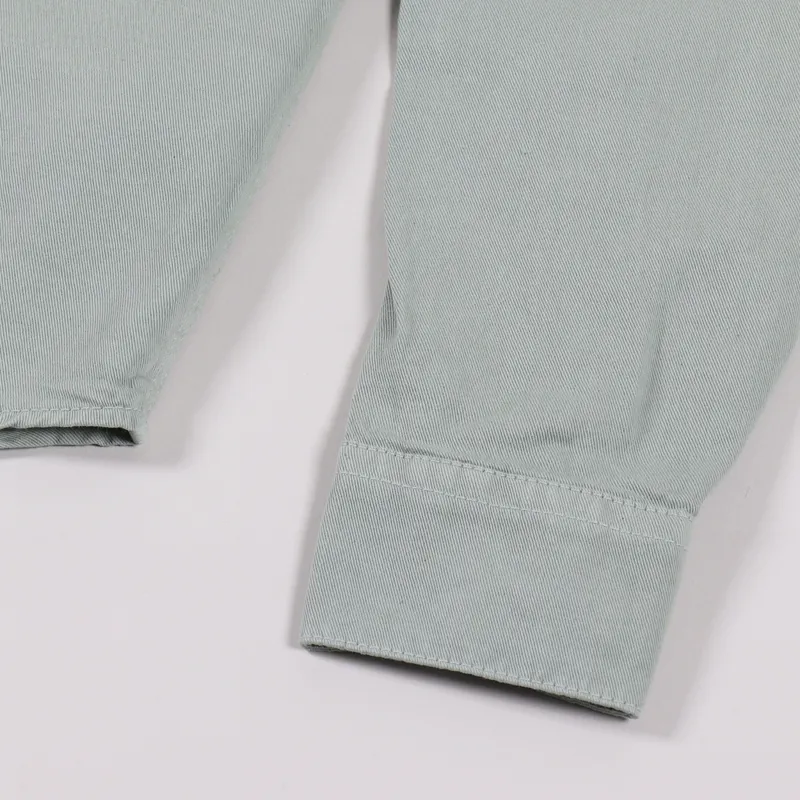 Nudie Jeans Henry Pigment Dyed Shirt Pale Green-6