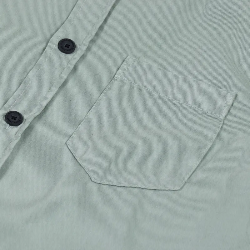 Nudie Jeans Henry Pigment Dyed Shirt Pale Green-3