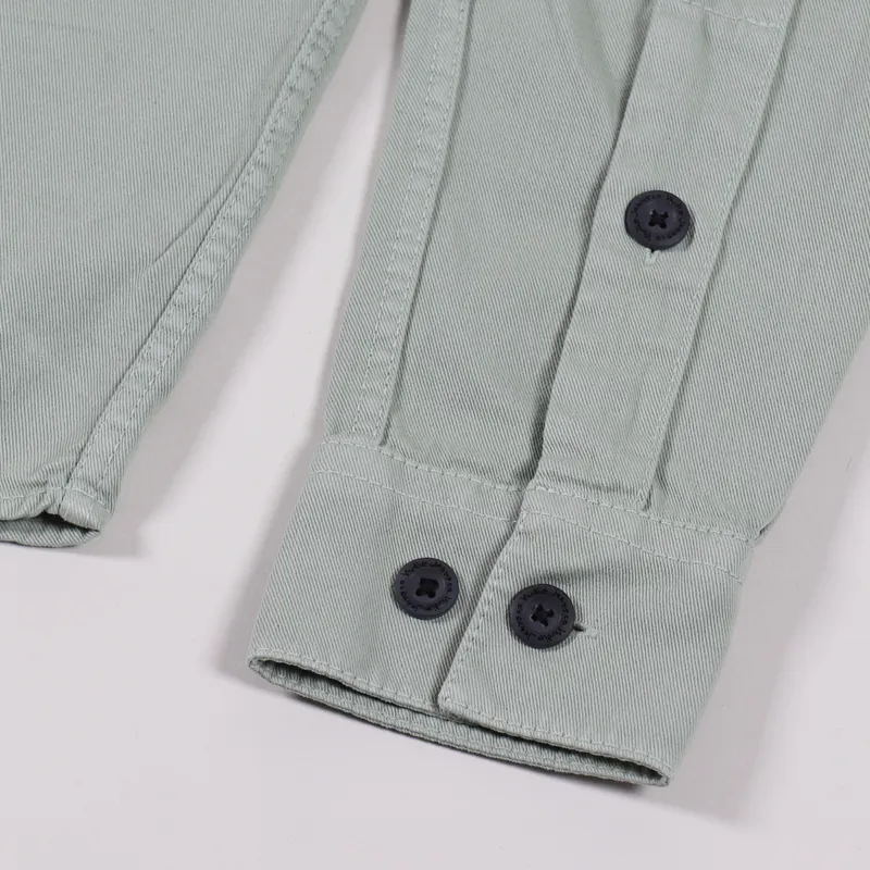 Nudie Jeans Henry Pigment Dyed Shirt Pale Green-2