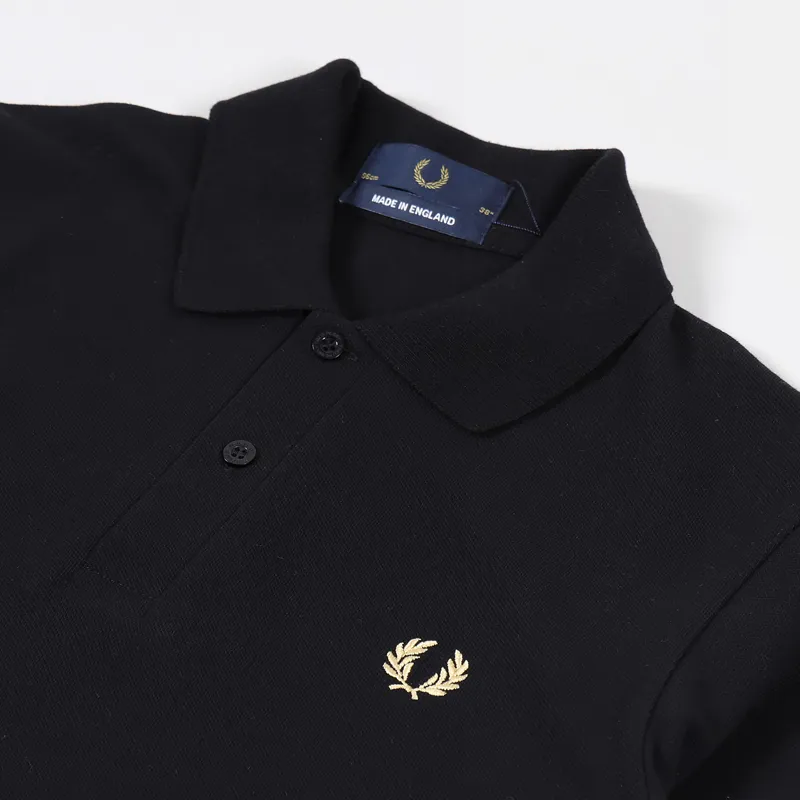 Fred Perry Reissues Made In England M3 Polo Shirt Black Champagne
