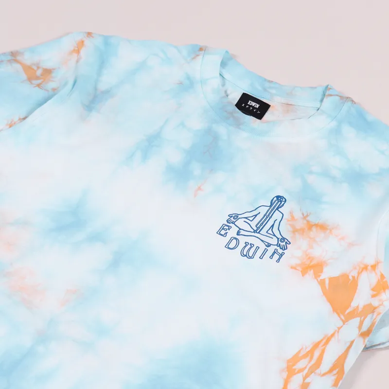 Edwin Meditation 2 T Shirt Angel Blue Cantaloupe-1