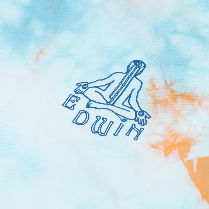 Edwin Meditation 2 T Shirt Angel Blue Cantaloupe-3