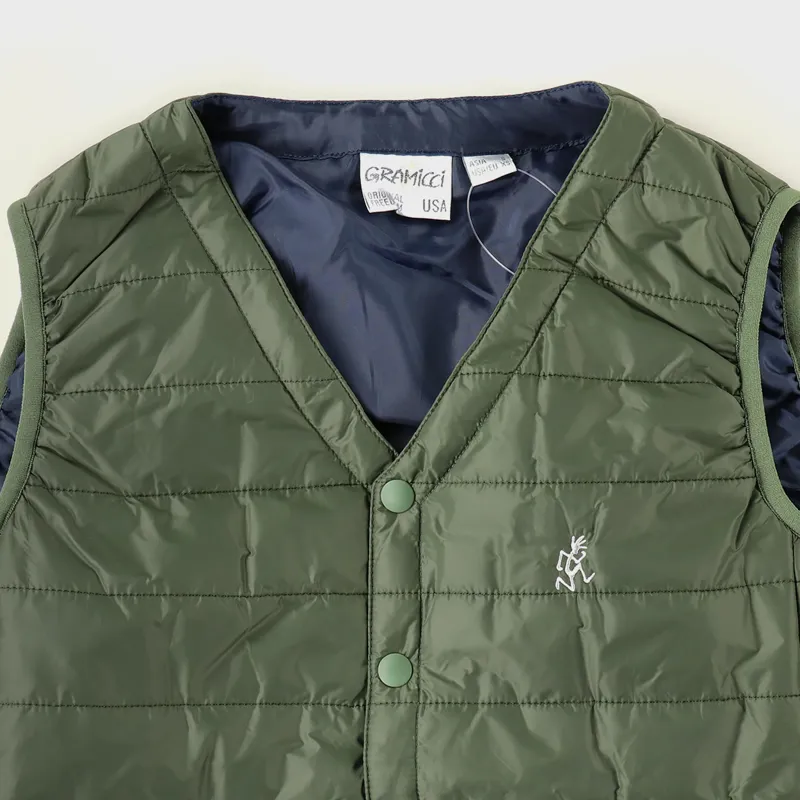 Gramicci Padding Vest Olive-1