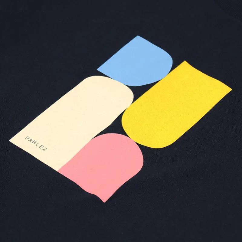 Parlez Harris T Shirt Navy-2