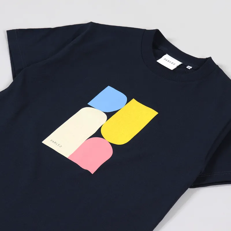 Parlez Harris T Shirt Navy-1