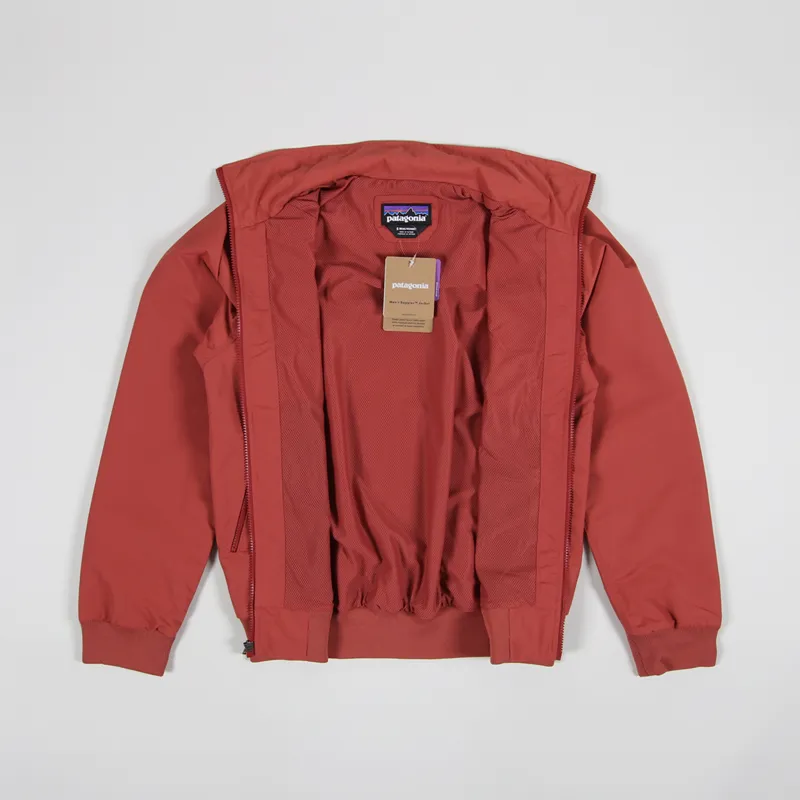 Patagonia Mens Summer Tracksuit Baggies Jacket Spanish Red Coat