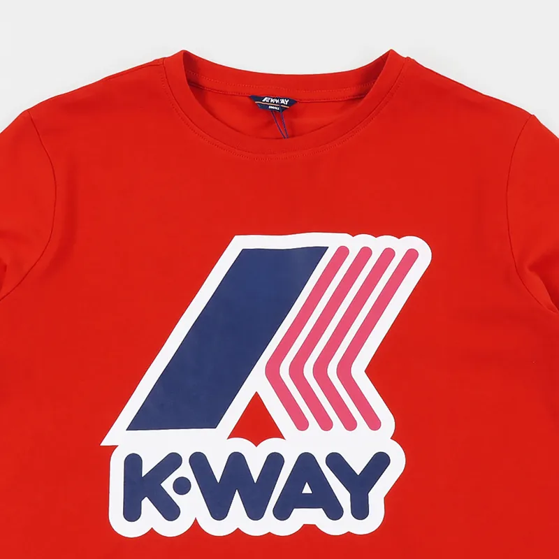 K-Way Pete Macro Logo T Shirt Orange-1