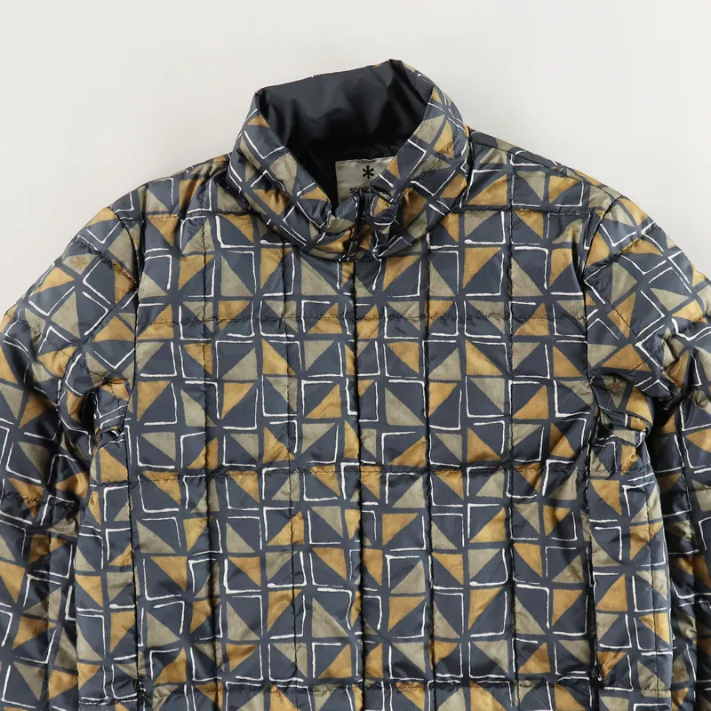 Snow Peak Printed Recycled Middle Down Jacket Khaki-3