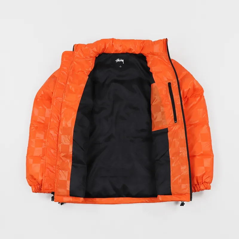 Stussy Puffer Jacket Orange-3