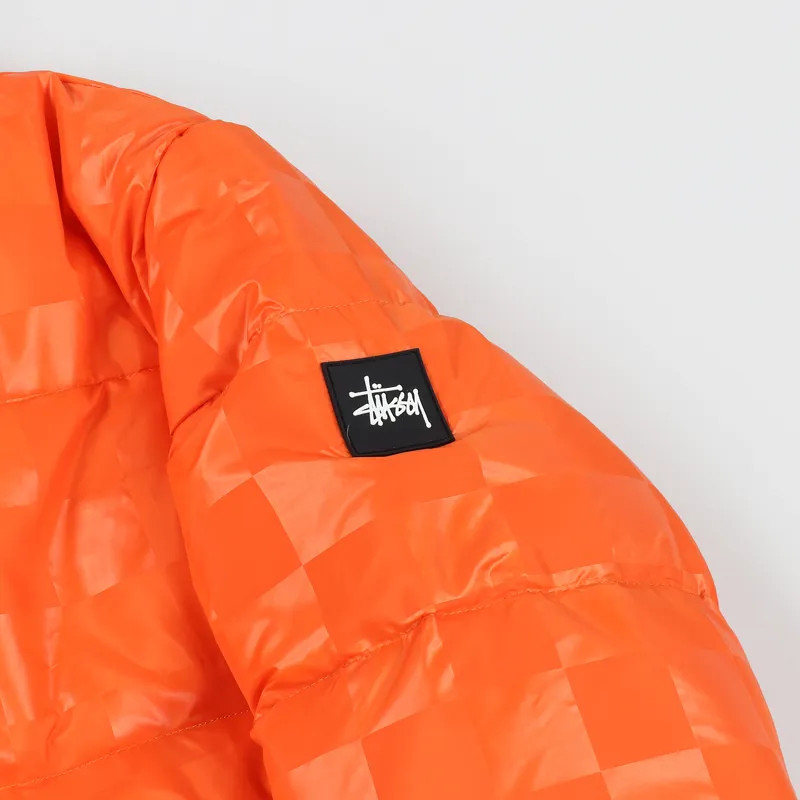 Stussy Puffer Jacket Orange-2