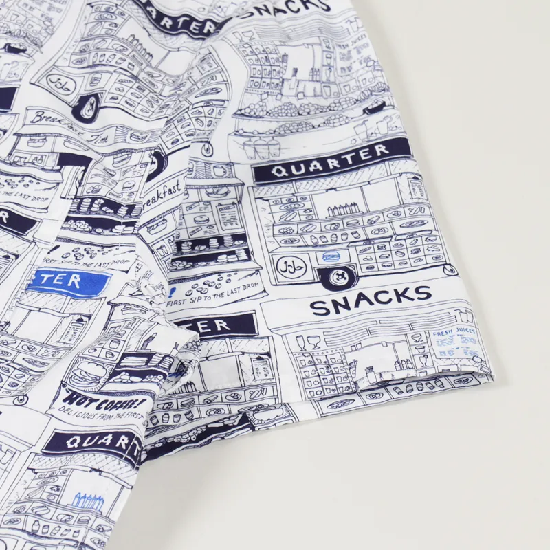 Quartersnacks Vendor Button Up Shirt White-3