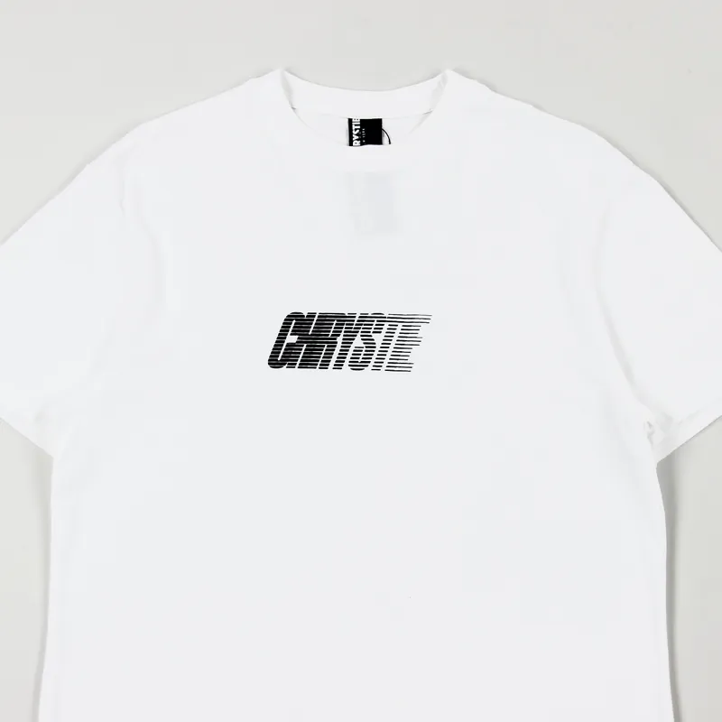 Chrystie NYC Race Logo T Shirt White-1