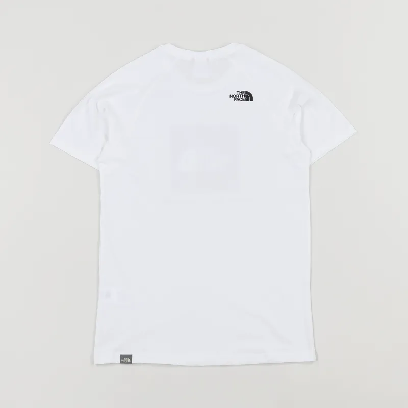 The North Face Raglan Red Box T Shirt White-2