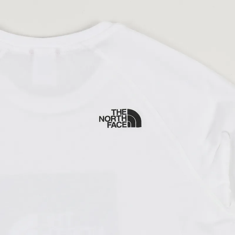 The North Face Raglan Red Box T Shirt White-3