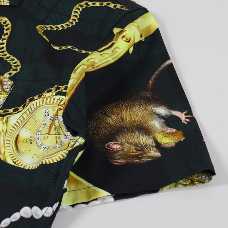 Huf Tenderloin Woven Shirt Black-5