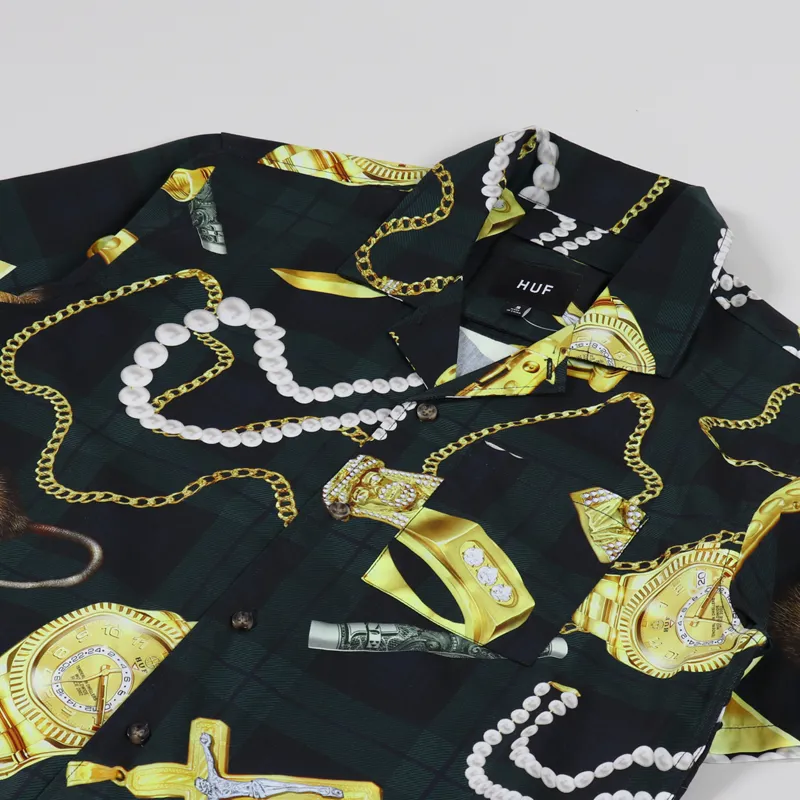 Huf Tenderloin Woven Shirt Black-1