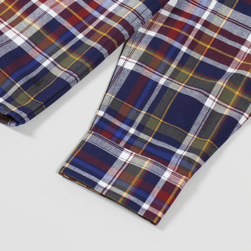 Fred Perry Tartan Shirt Navy-3