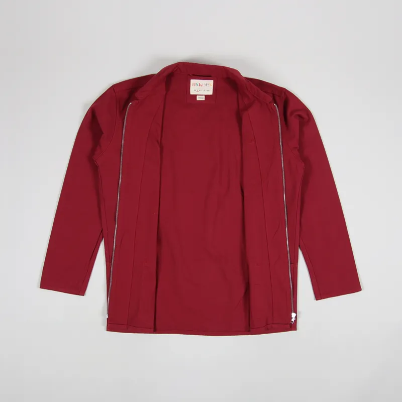 Uskees Zip Over Shirt Red-1