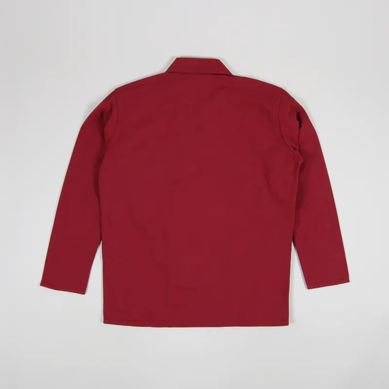 Uskees Zip Over Shirt Red-7