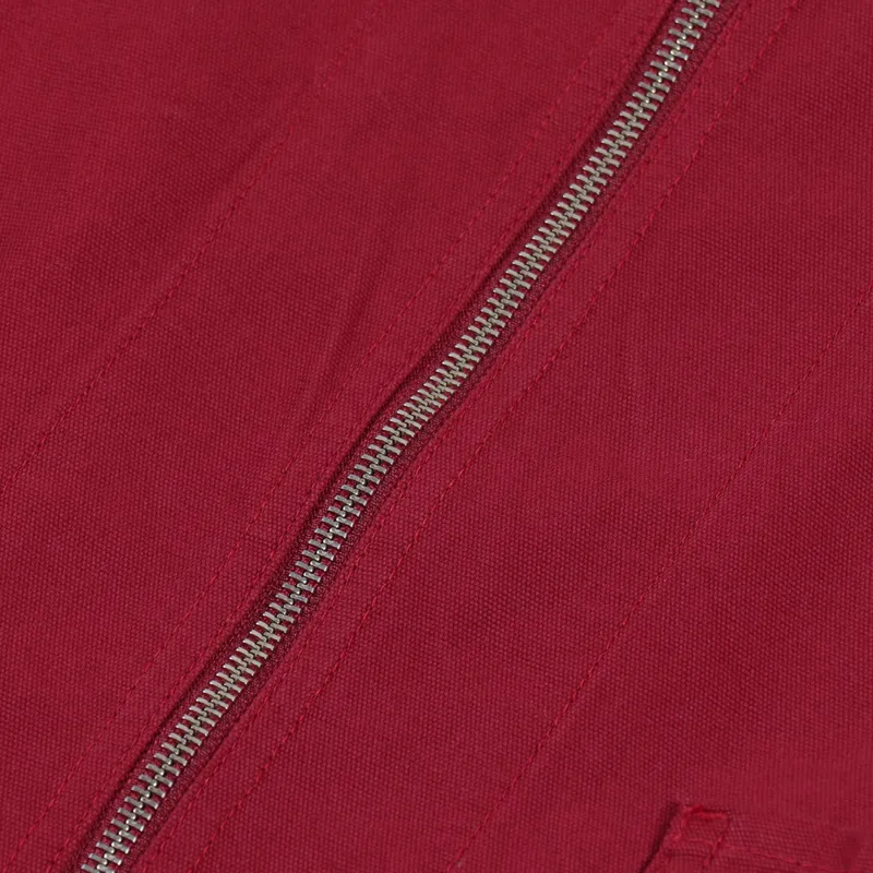 Uskees Zip Over Shirt Red-5