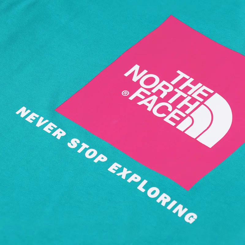The North Face Raglan Red Box T Shirt Jaiden Green-3