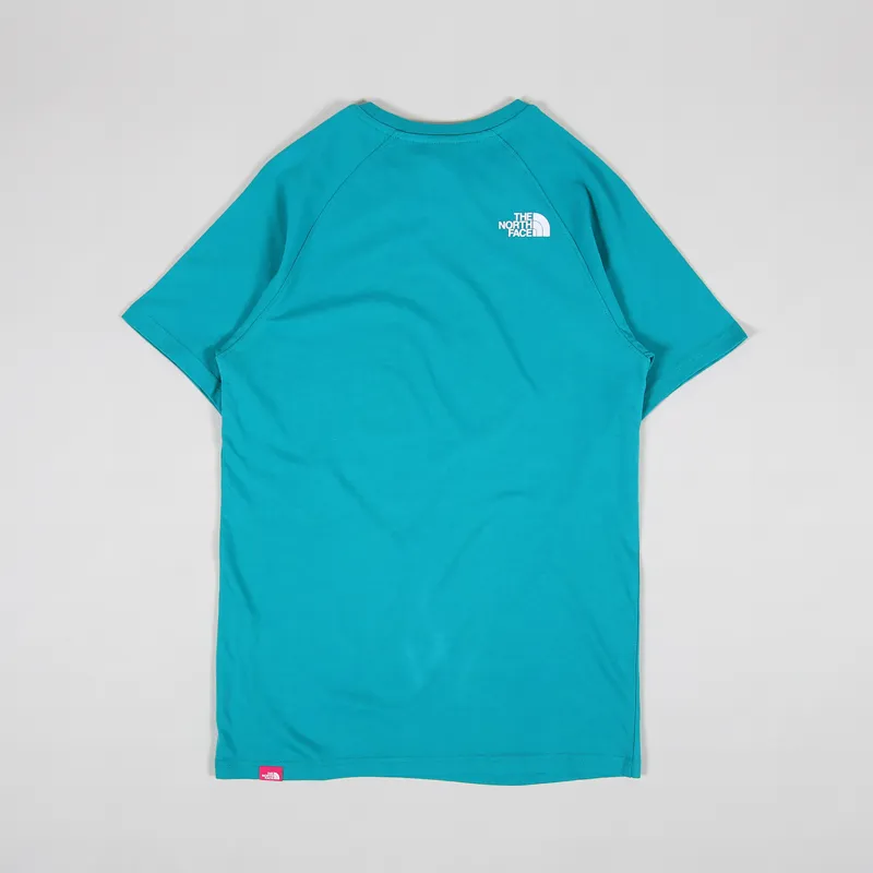 The North Face Raglan Red Box T Shirt Jaiden Green-5