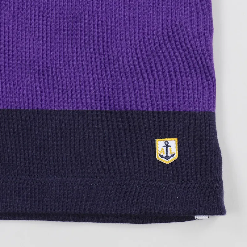 Armor Lux Rugby Polo Shirt Navy Violet-2