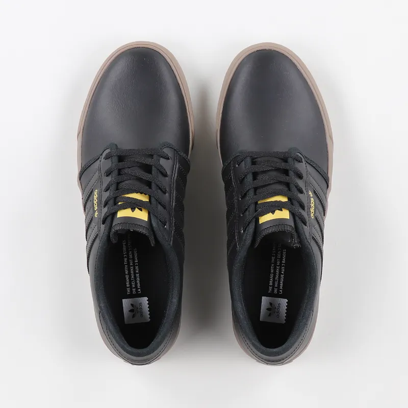 Adidas Skateboarding Seeley Shoes Black Gold Gum-6