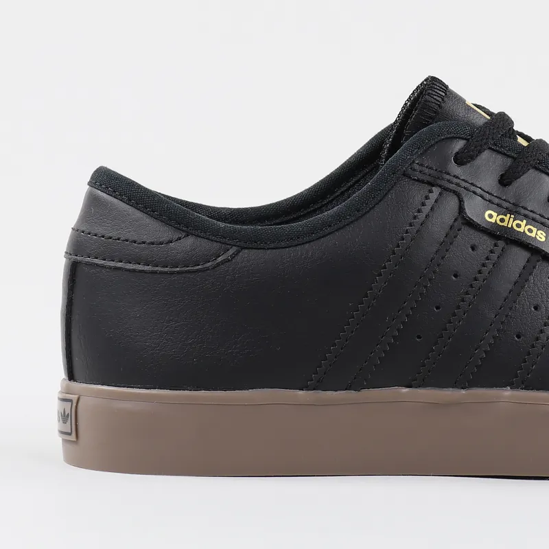 Adidas Skateboarding Seeley Shoes Black Gold Gum-1