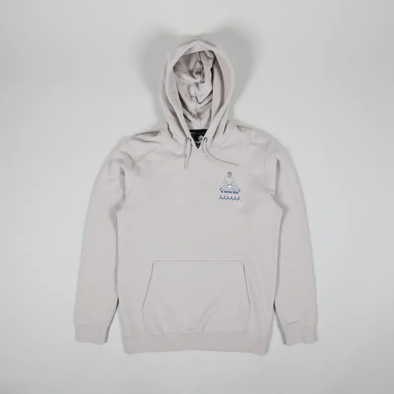 Edwin Self Examination Hooded Sweatshirt Silver Cloud