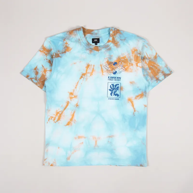 Edwin Self Examination 2 T Shirt Angel Blue Cantaloupe-1