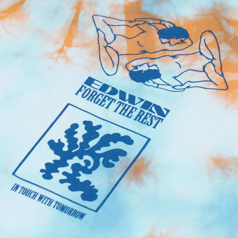 Edwin Self Examination 2 T Shirt Angel Blue Cantaloupe-6