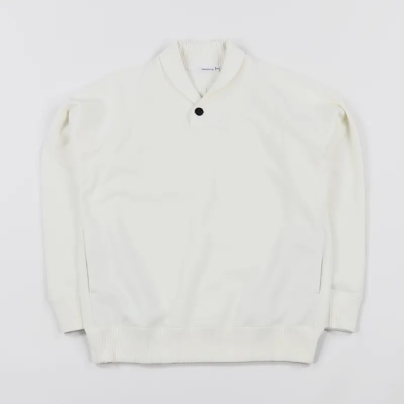 Nanamica Shawl Collar Sweat Off White