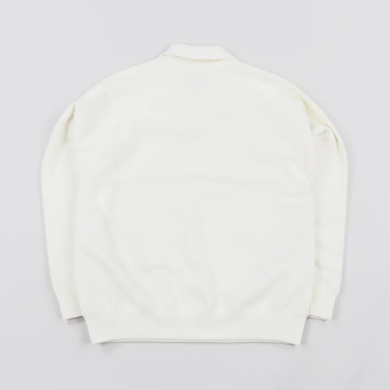 Nanamica Shawl Collar Sweat Off White-4