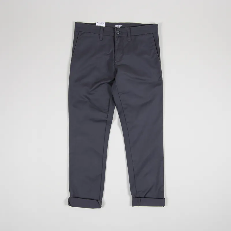 Carhartt Mens Sid Pant Lamar Blacksmith Grey Cotton Trousers