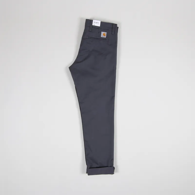Carhartt WIP Sid Pant Blacksmith Lamar Stretch Twill-2