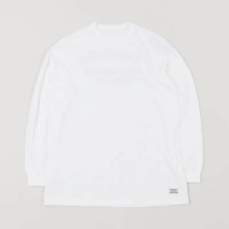 Maharishi Signaler Long Sleeve T Shirt White-1