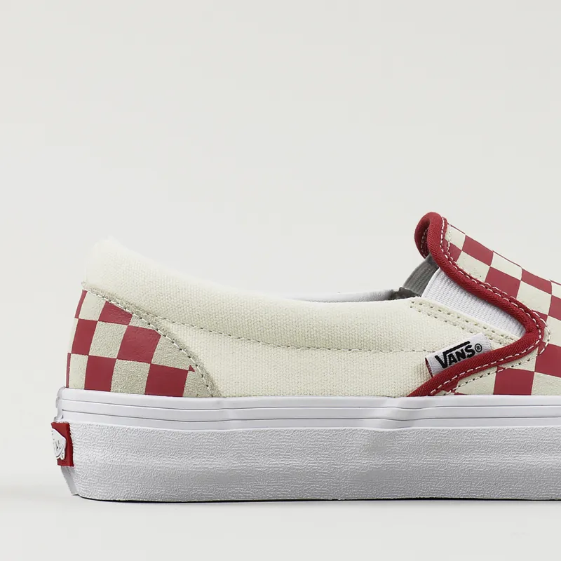 Vans Slip-On Pro Shoes Checkboard Mineral Red-2