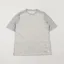 Folk Panel T Shirt Ecru Grey Melange