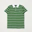 Magenta Striped Polo Shirt Green