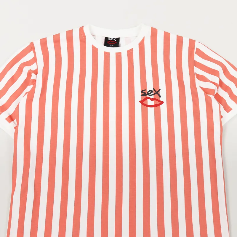 Sex Skateboards Summat Nice T Shirt Desert Flower Stripe-1