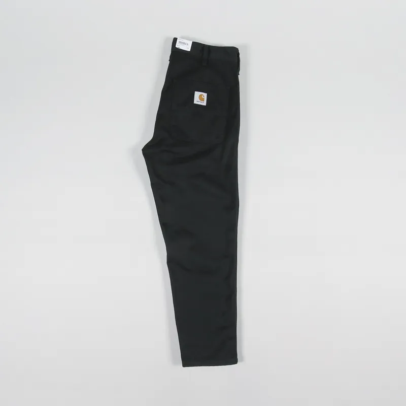 Carhartt WIP Abbott Pant Black Millington Twill-2