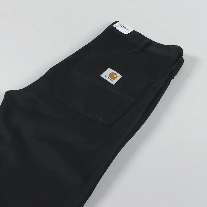Carhartt WIP Abbott Pant Black Millington Twill-4