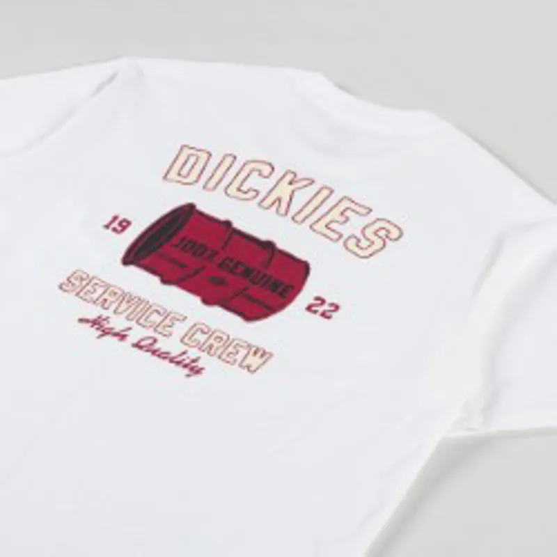 Dickies Service Crew T Shirt White-2