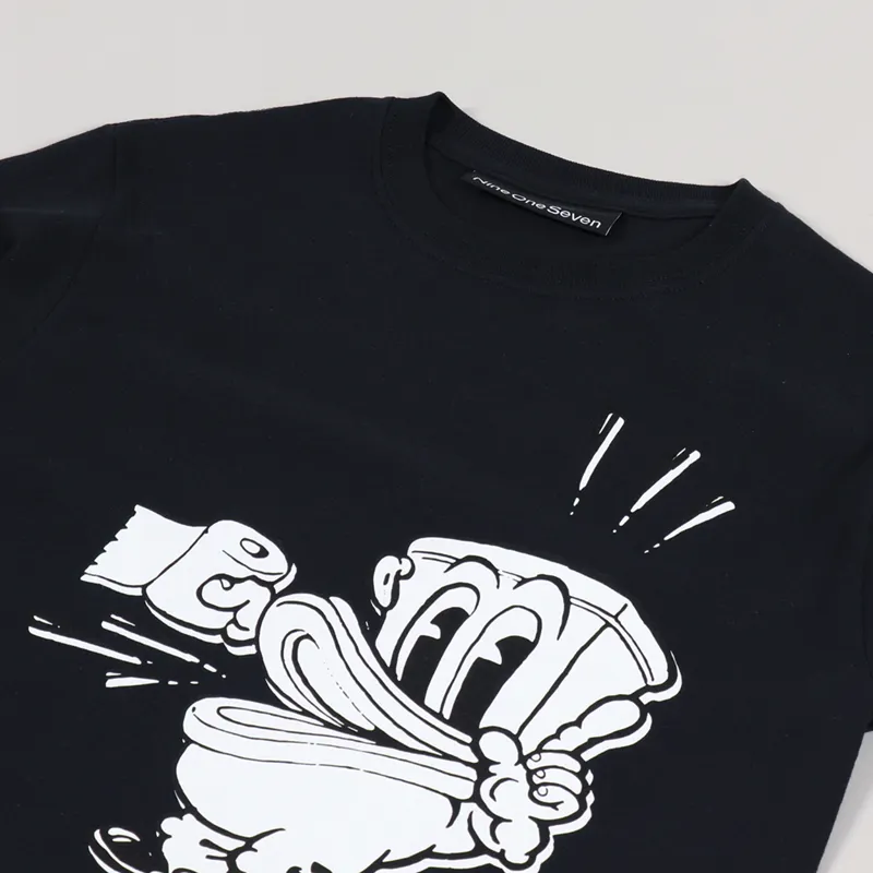 Call Me 917 No Shit Dialtone T Shirt Black-2