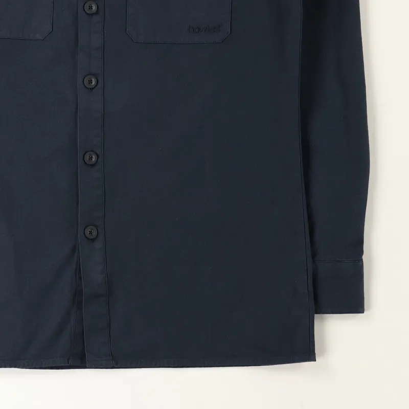 howies Toledo Work Shirt Dark Navy-2
