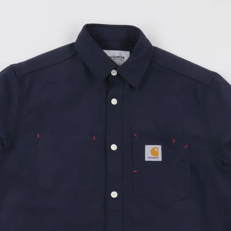 Carhartt WIP Long Sleeve Tony Shirt Dark Navy-1