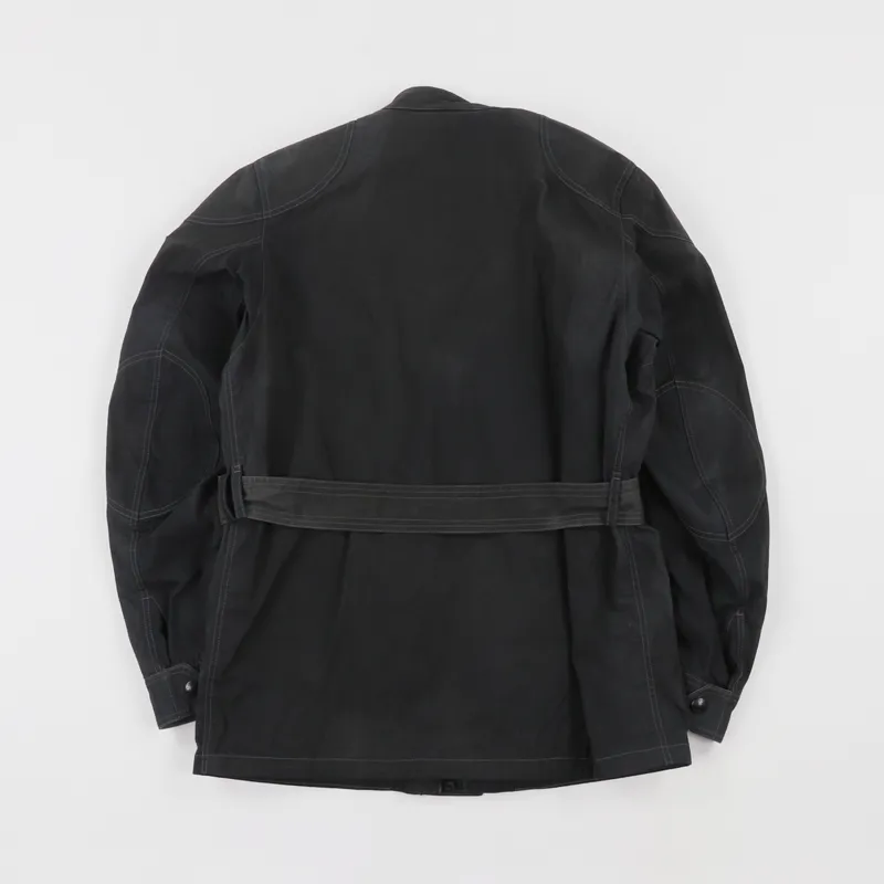 Belstaff Sunbleached Cotton Trialmaster Jacket Black-4