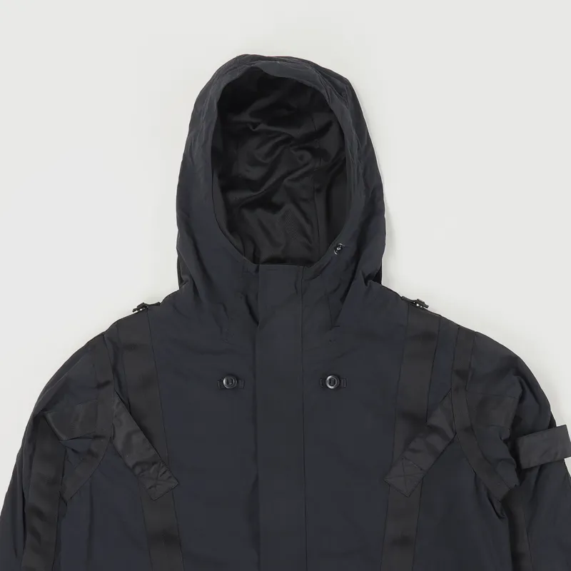 Maharishi Travel Backpack Jacket Black-1