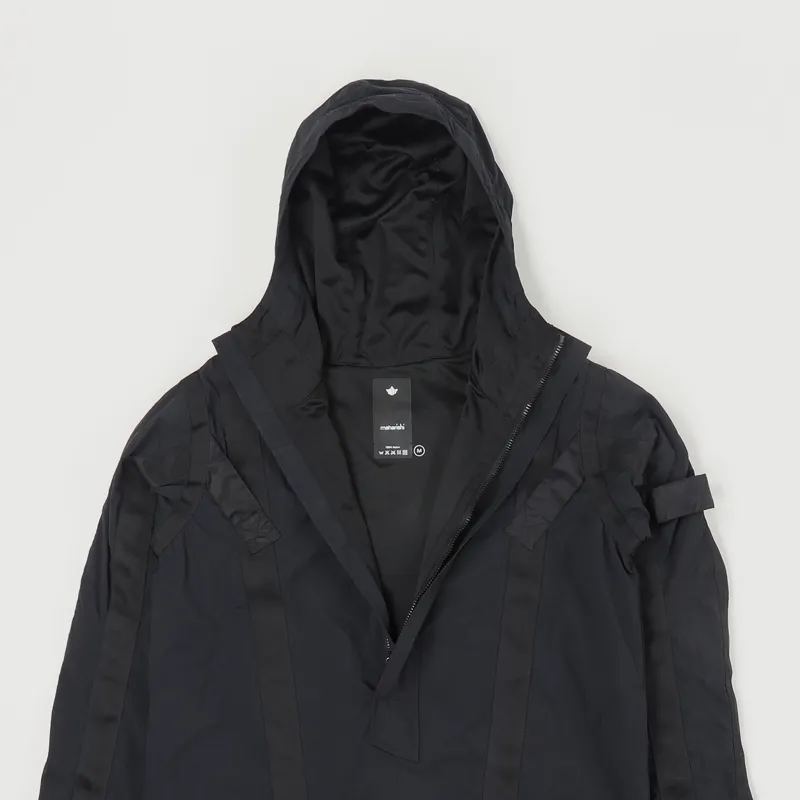 Maharishi Travel Backpack Jacket Black-2